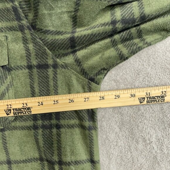 NEW Freedom Foundry Men's  XXL Green Plaid Grizzly Flex Fleece Shirt Stretch - Picture 5 of 10